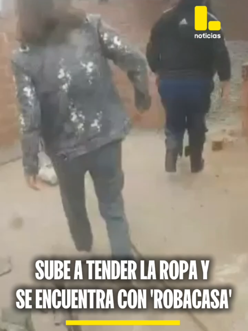 La dueña de la casa denunció que 3 'robacasas' ingresaron a su vivienda por el inmueble del costado.