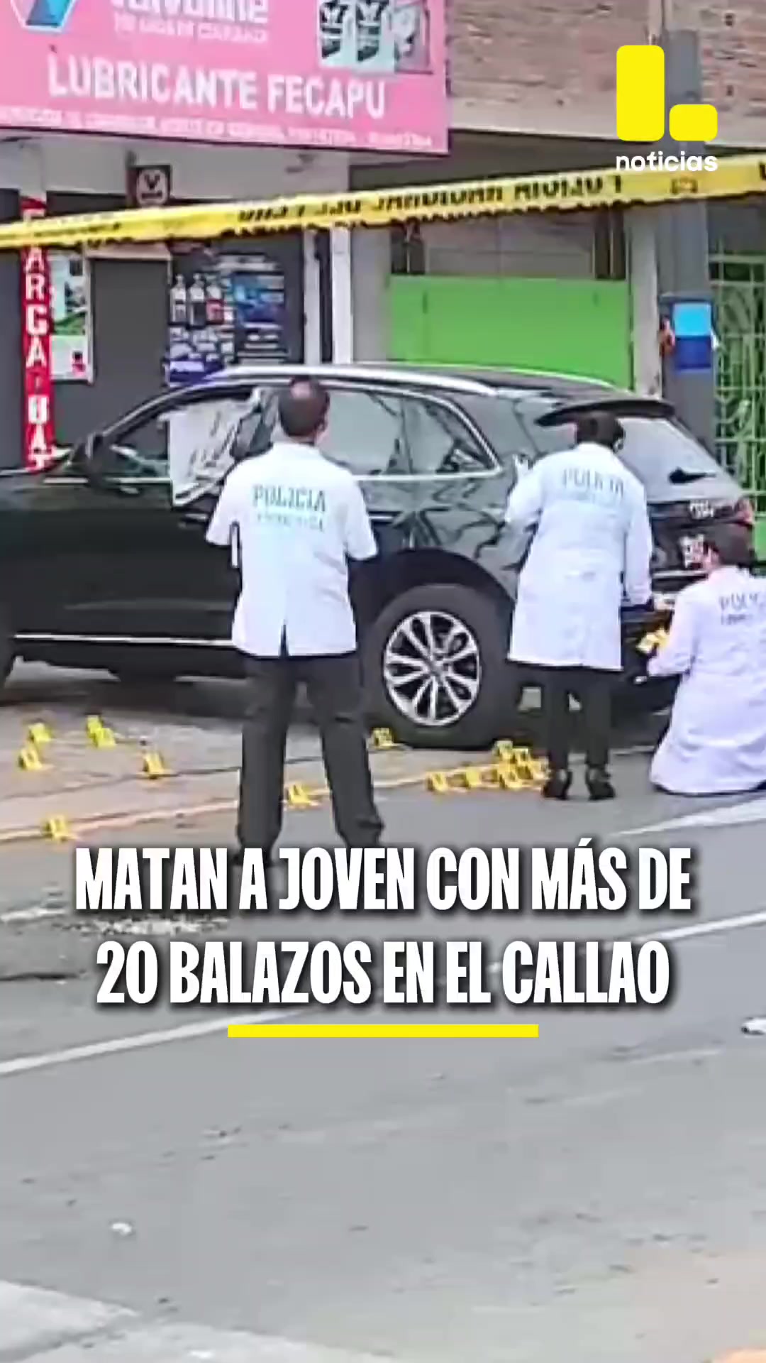 Sujetos acaban con la vida de un joven en el Callao tras más de 20 disparos. Hasta el momento se desconoce quién es la víctima.