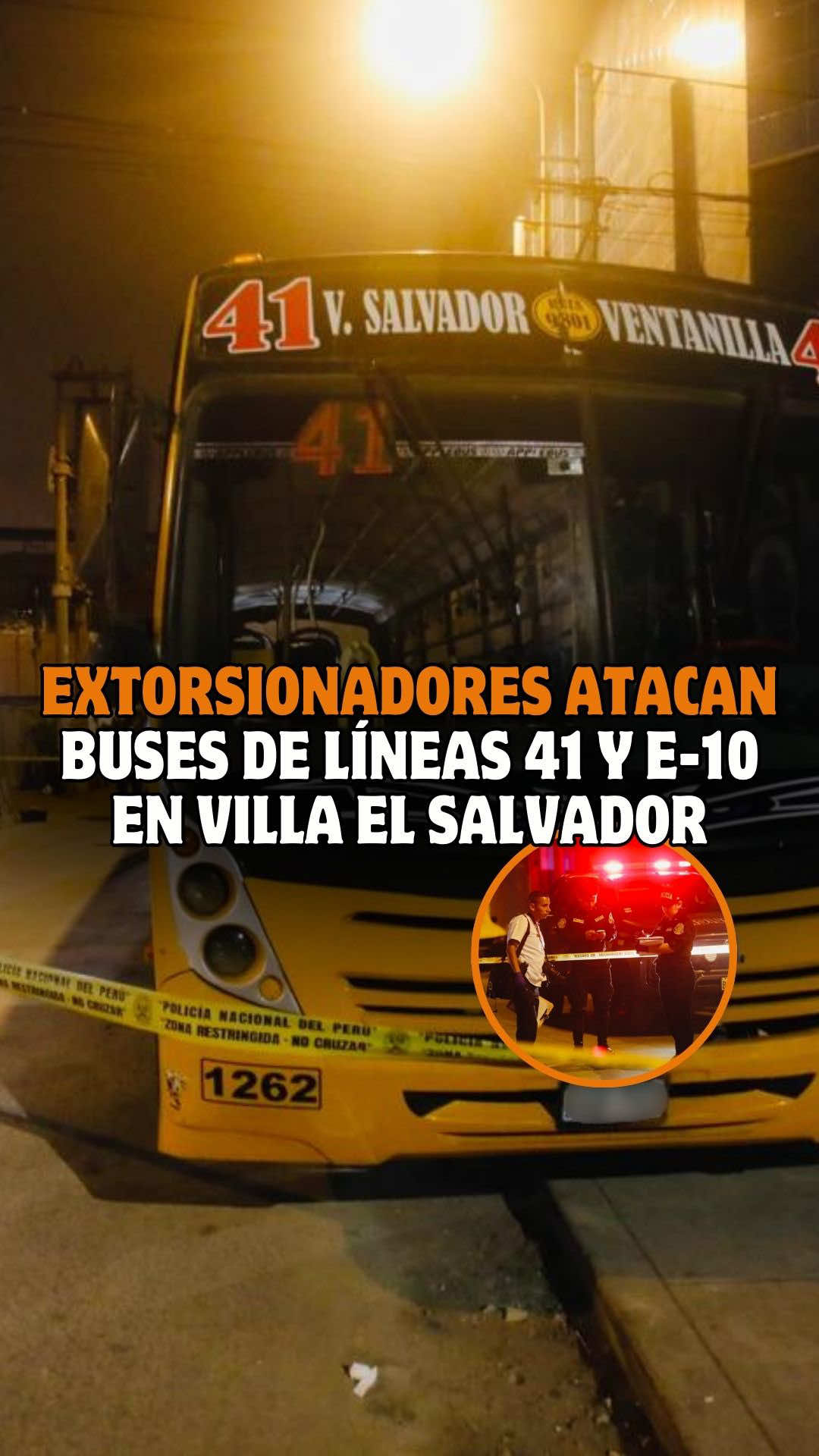 🔴 Un conductor de la empresa Vipusa fue baleado cerca al paradero Lubricantes en Villa El Salvador. Este es el cuarto ataque que recibe la empresa. Más información en latinanoticias.pe