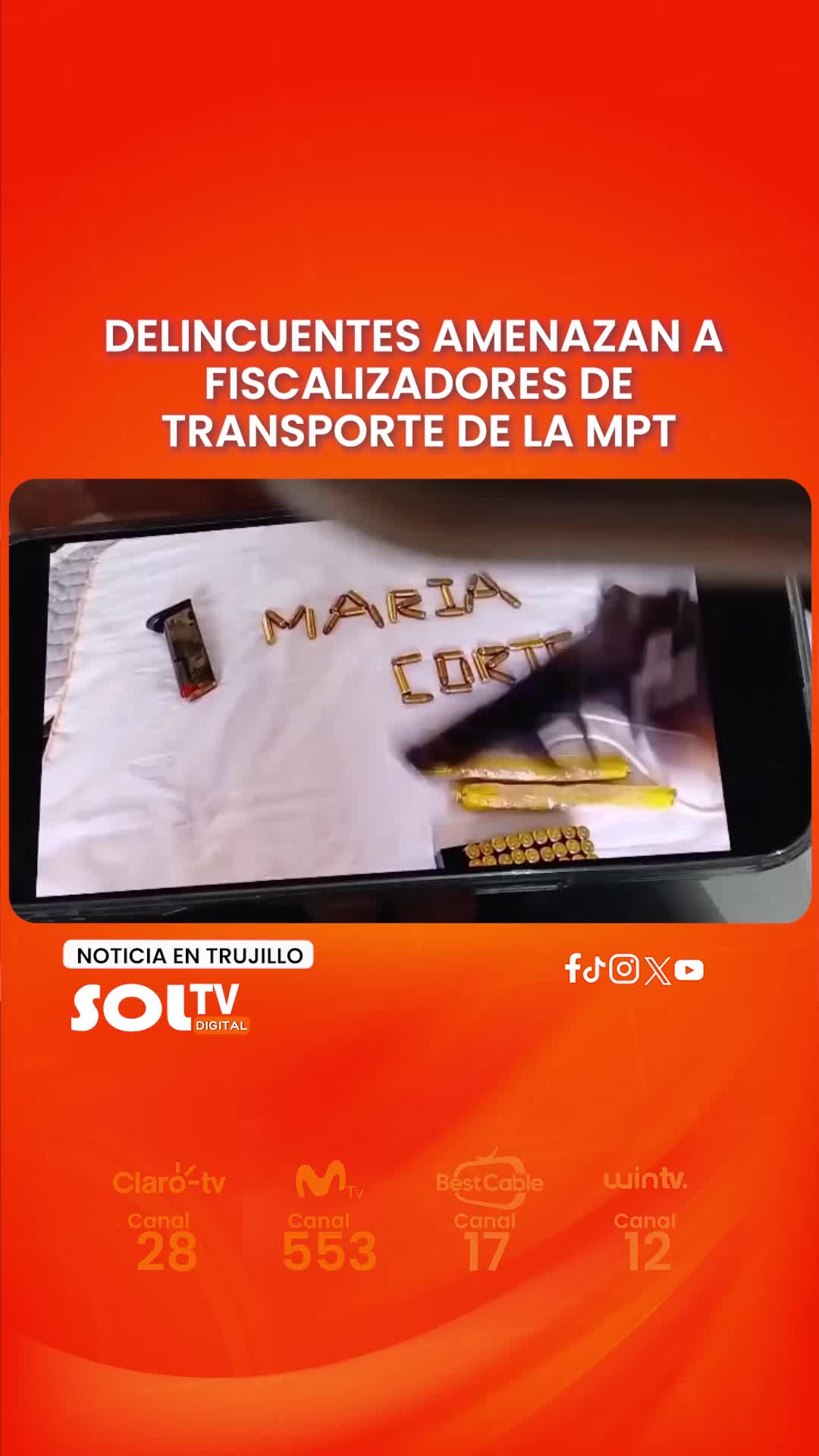 ALCALDE DENUNCIA AMENAZAS CONTRA FISCALIZADORES.