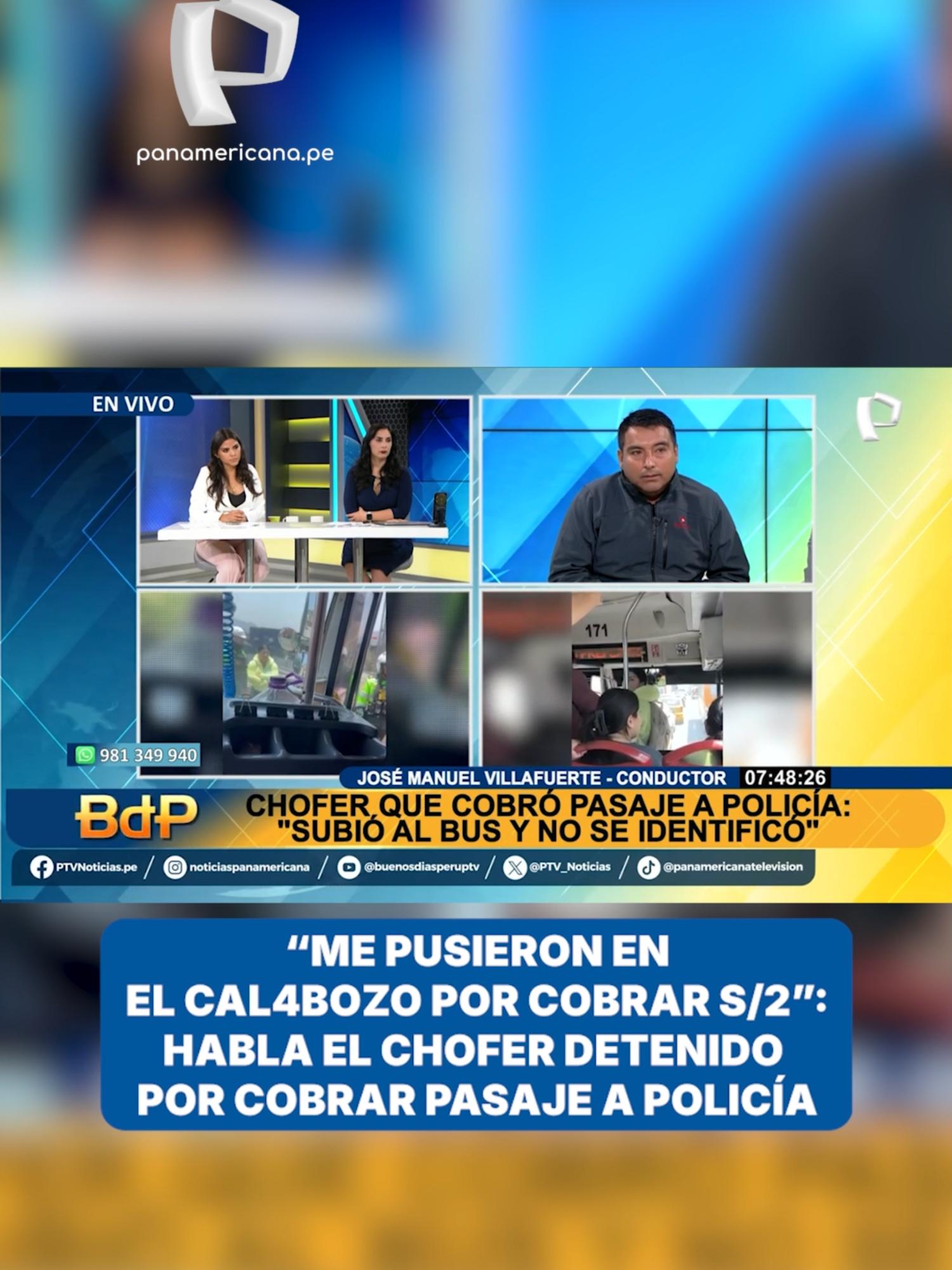 El conductor José Manuel Villafuerte, protagonista del caso viral del pasaje policial.