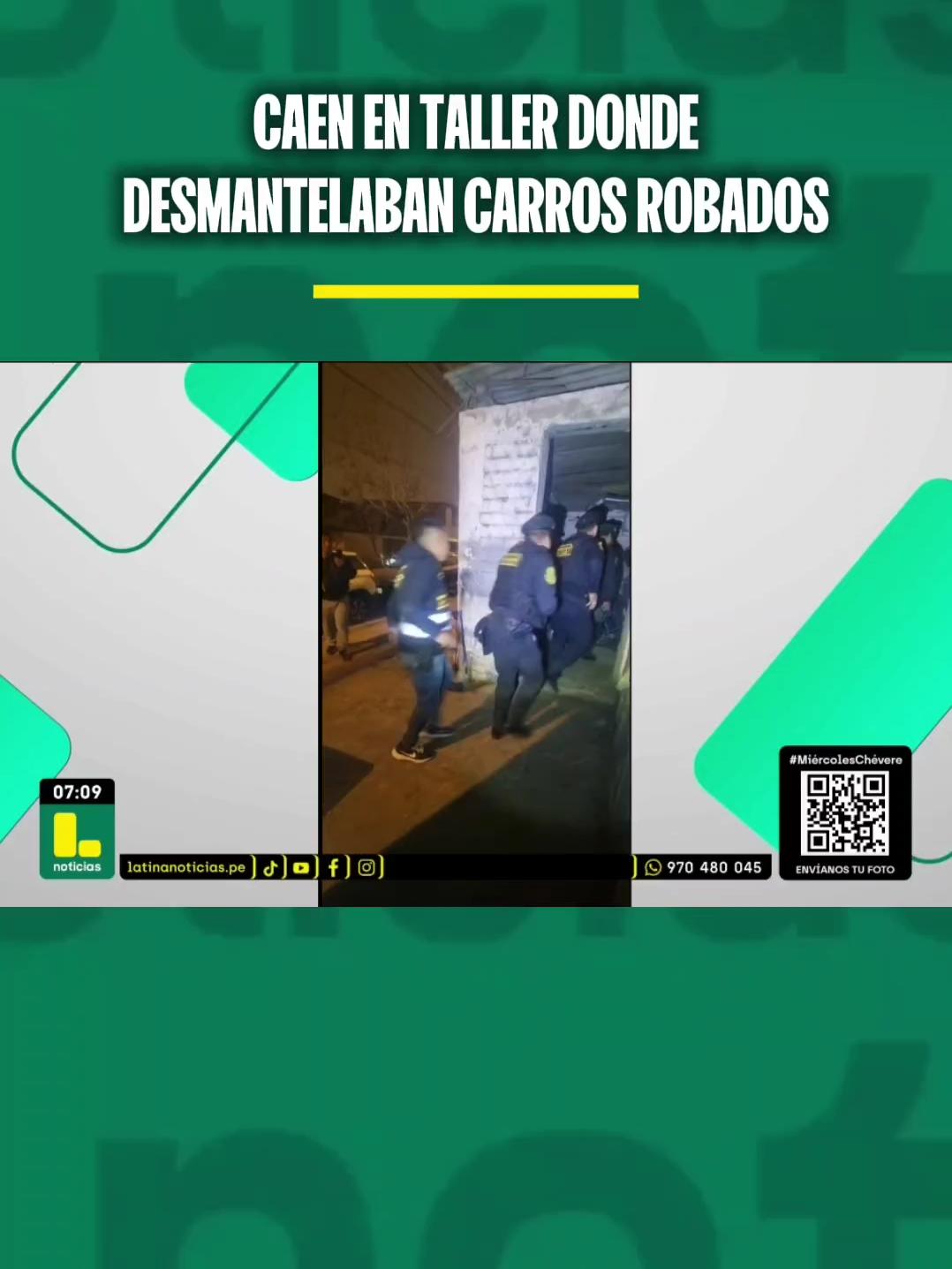 ¡Quirófano de automóviles! La policía intervino un taller mecánico en Villa el Salvador donde desmantelaban y vendian piezas de vehículos robados. 📌 Más información en latinanoticias.pe