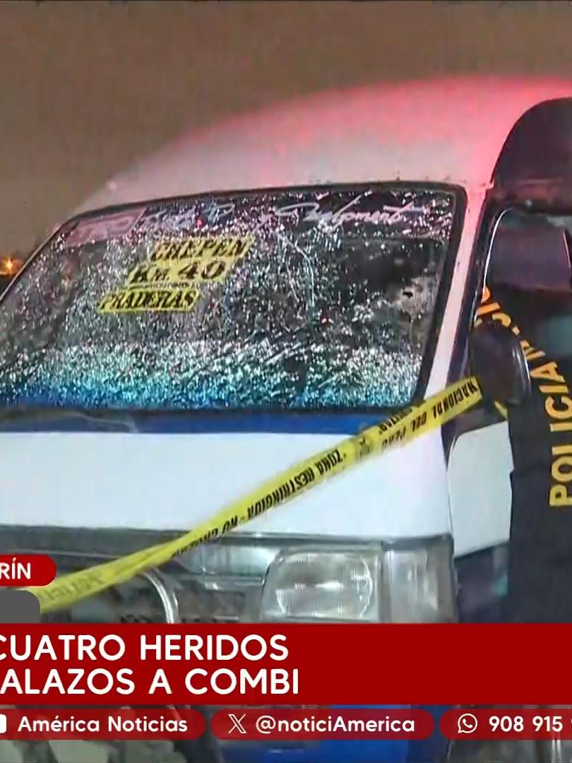 UltimoMinuto Dos muertos y cuatro heridos deja ataque a balazos a combi en Lurín.