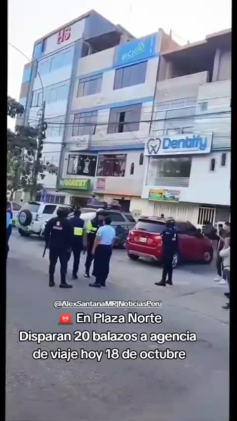 En Plaza Norte Disparan 20 balazos a agencia de viaje hoy 18 de octubre