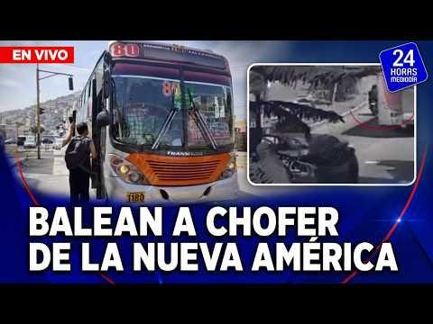 Balean a chofer de bus de Nueva América en plena ruta en San Juan de Miraflores